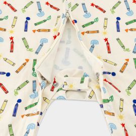 Crayons Peek A Boo Sleepsuit (0-3M, 3-6M)