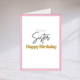 Happy Birthday Sister