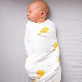 Organic Swaddle -Hot Air Balloon