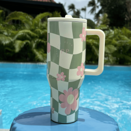 40 Oz Hydrator Floral Gingham