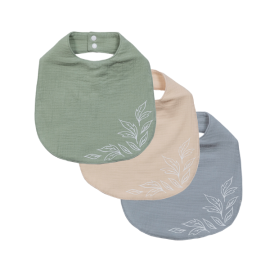 100% Cotton – Waterproof Baby Bib 3pc Set