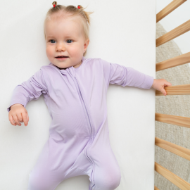 Lilac Zippered Sleepsuit