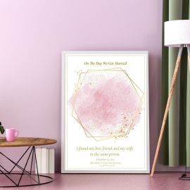 Chiffon Pink Star Map