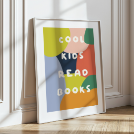Cool kids read books print 