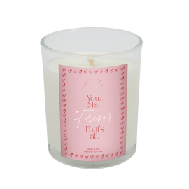 Personalisable Love Candle, You Me Forever That's All, 100g, Midnight Oud Scent