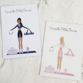 Pilates Princess Greeting Card