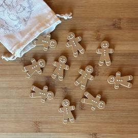 Gingerbread Men Counters - Set of 10