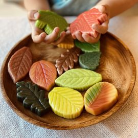 Sensory Stones Leaves