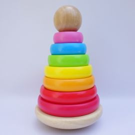 Classic Wooden Ring Stacker