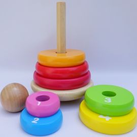Classic Wooden Ring Stacker