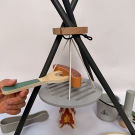 Wooden Camping BBQ Playset