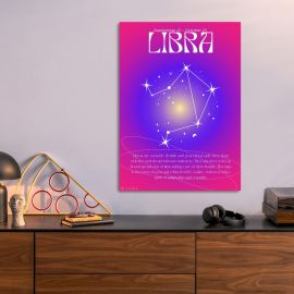 Libra Metal Poster