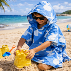 Quick-Dry Sand-Free Kids Poncho - Lisboa