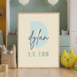 Brothers Name Print Trio