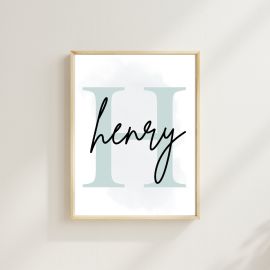 Personalised Safari Print Trio in Blue