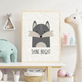 Trio of Animal Illustrations for Children's Bedrrom