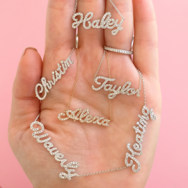 Full Moissanite Name Necklace