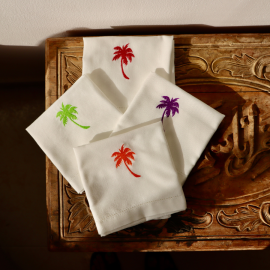 Luxury Linen Napkins – Palm Collection
