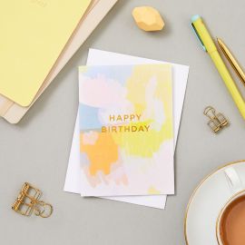 Abstract Happy Birthday card