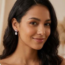 Pear Drop Moissanite Earrings