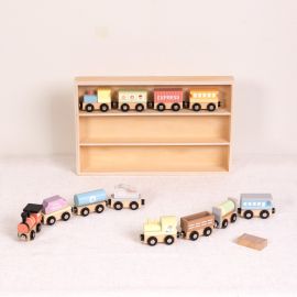 Wooden Train Playset
