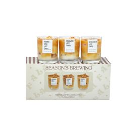 Festive Latte Candle Trio 