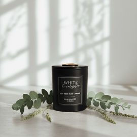 Glass Candle – White Eucalyptus